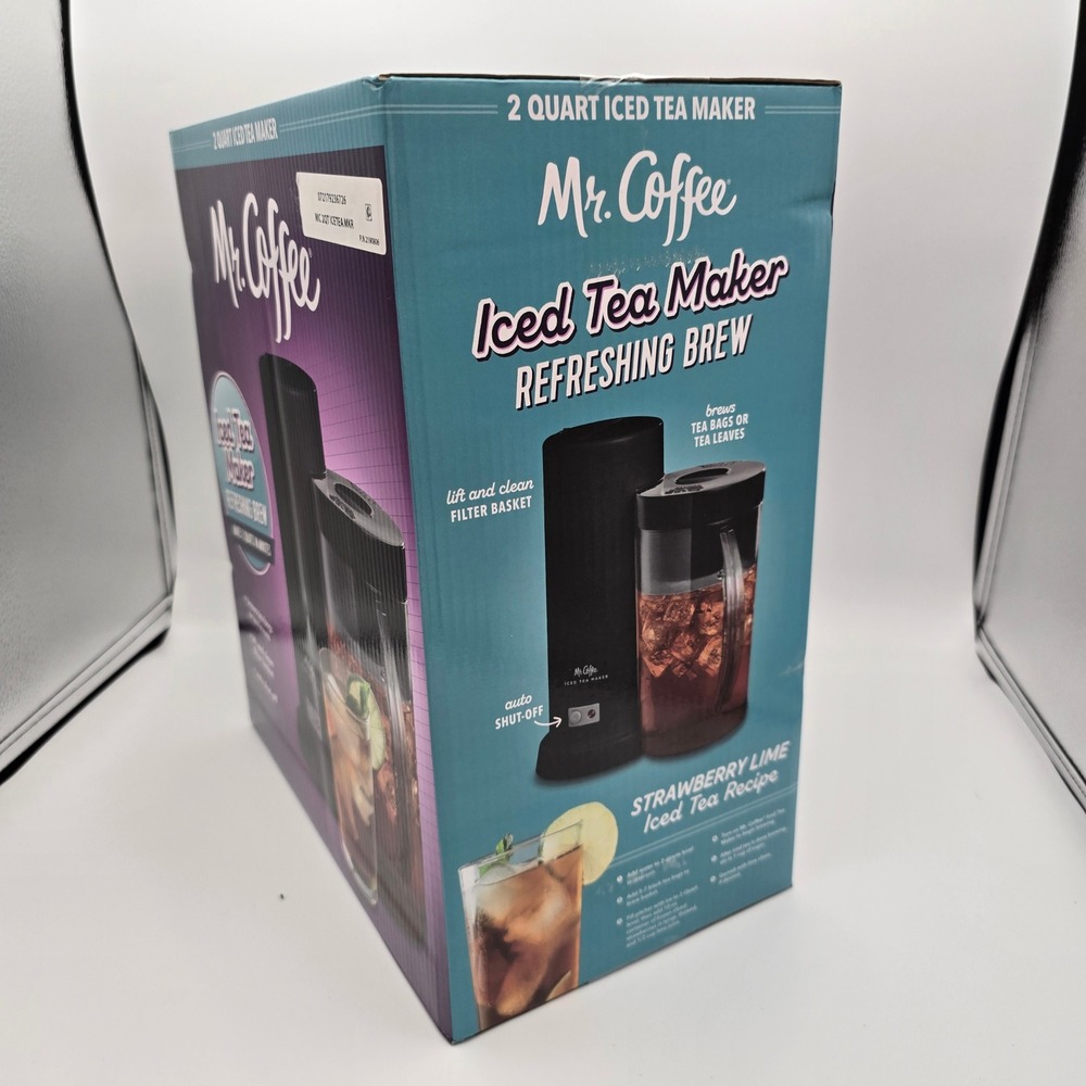 Mr. Coffee 2 Quart Iced Tea Maker Black BVMC-ITM-BLK Refreshing Brew New - Picture 2 of 8